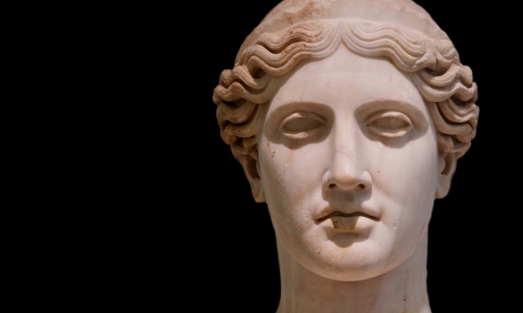 Busto della dea Giunone, Hera in greco, al museo archeologico di Napoli