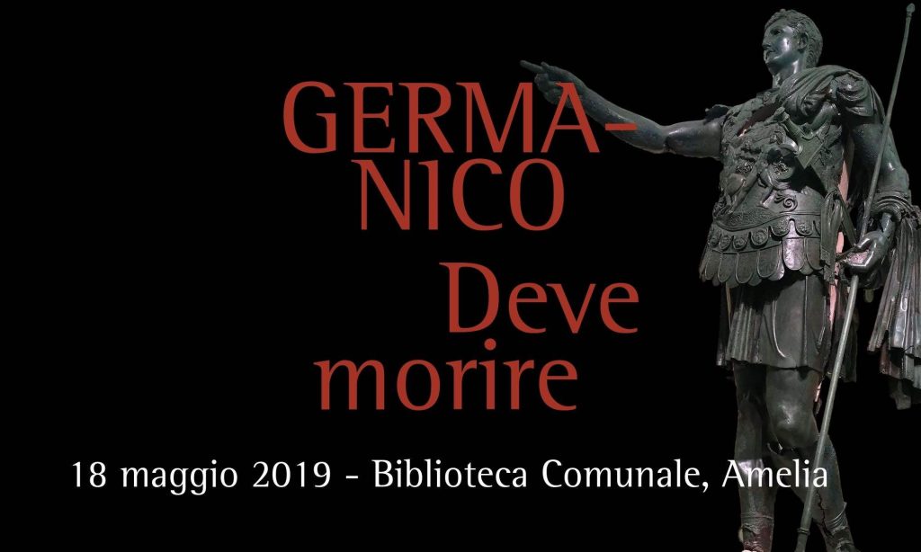 Locandina della presentazione del libro Germanico deve morire