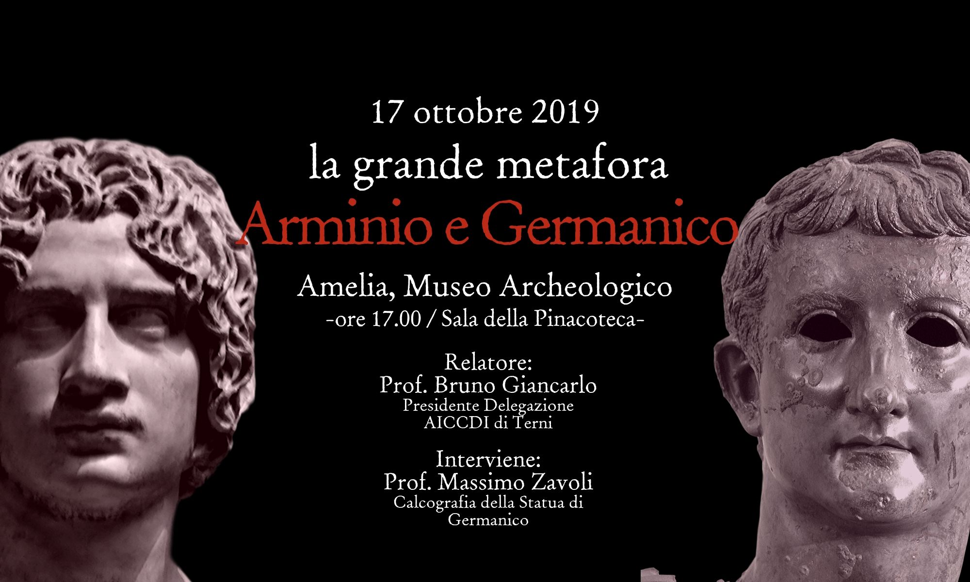 Arminio e Germanico: la grande metafora – 17 ottobre