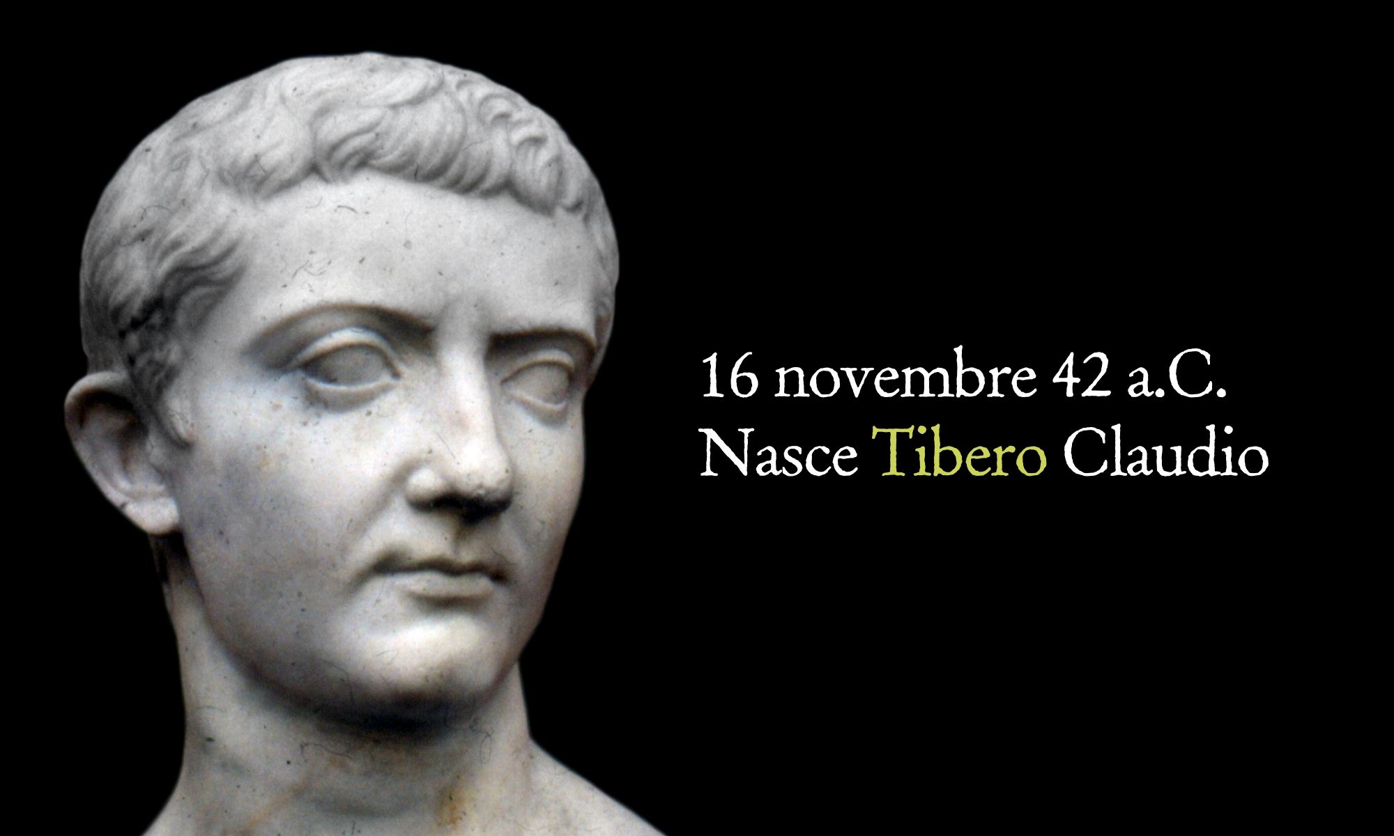 16 novembre 42 a.C. – Nasce Tiberio