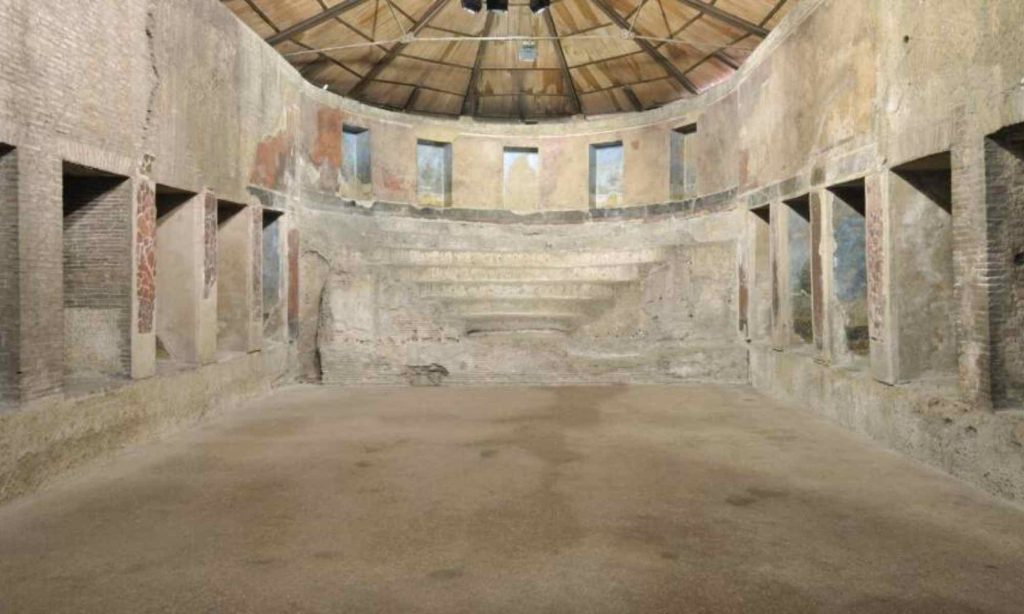 I resti dell'auditorio di Mecenate a Roma sull'Esquilino